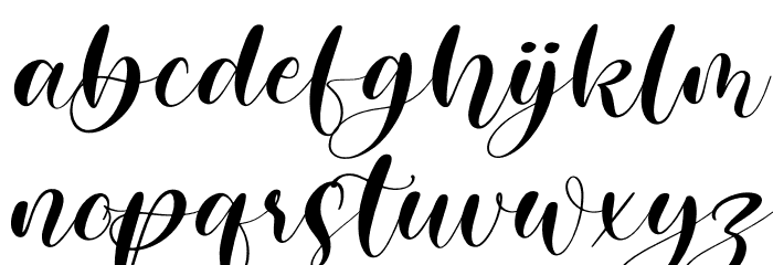ghisel honey Italic Font LOWERCASE