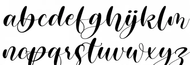 ghisel honey Italic Schriftart Kleinbuchstaben
