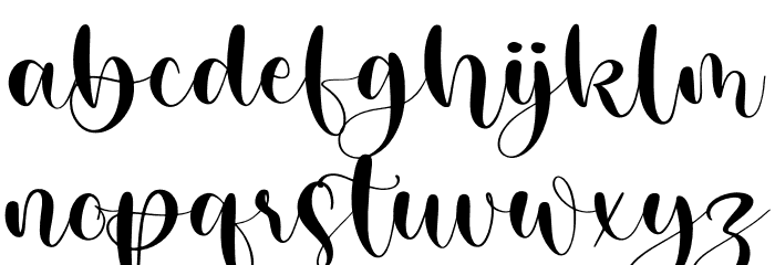 ghisel honey Font LOWERCASE