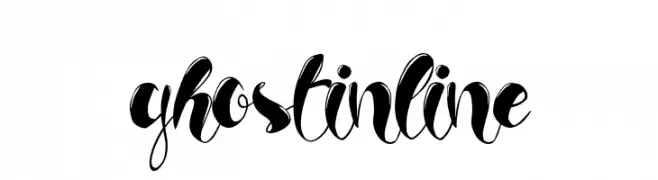 ghost inline  Frei Schriftart Herunterladen