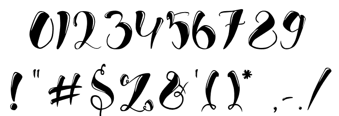 ghost inline Font OTHER CHARS
