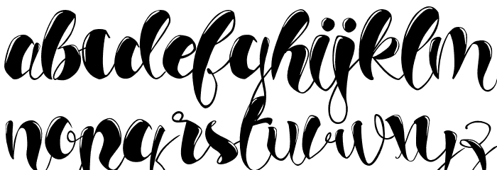 ghost inline Font LOWERCASE