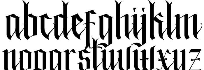 ghosthey Regular Font LOWERCASE