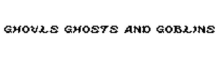 ghouls ghosts and goblins  免费字体下载