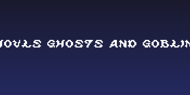 ghouls ghosts and goblins Social Header