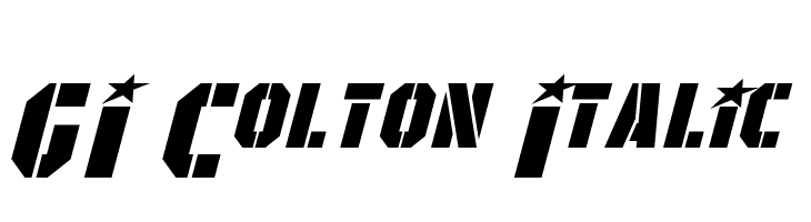 GI Colton Italic Font