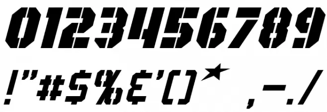 GI Colton Italic Font OTHER CHARS