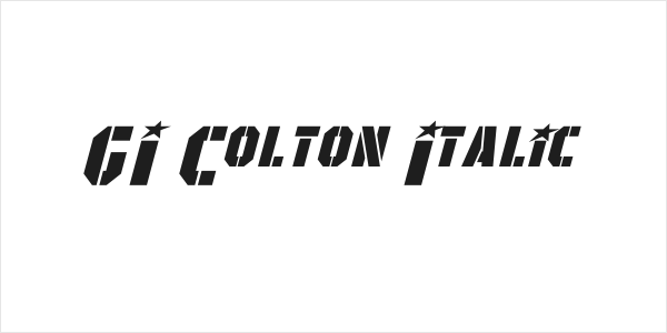 GI Colton Italic Logo