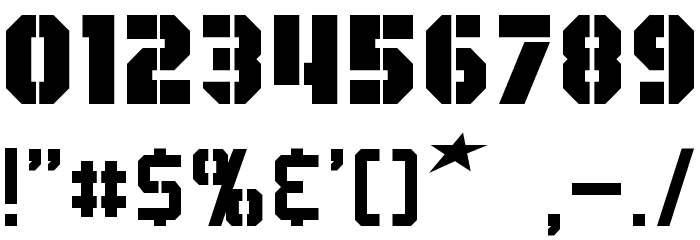 GI Colton Font OTHER CHARS