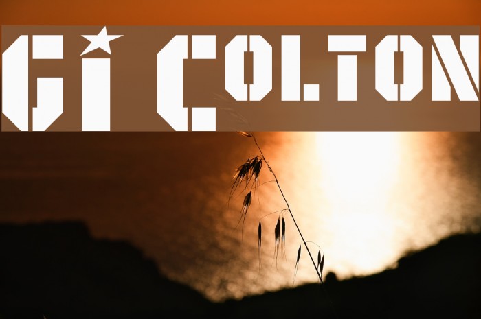 GI Colton Font examples
