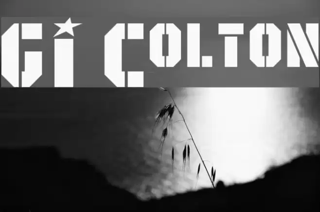 GI Colton Font examples