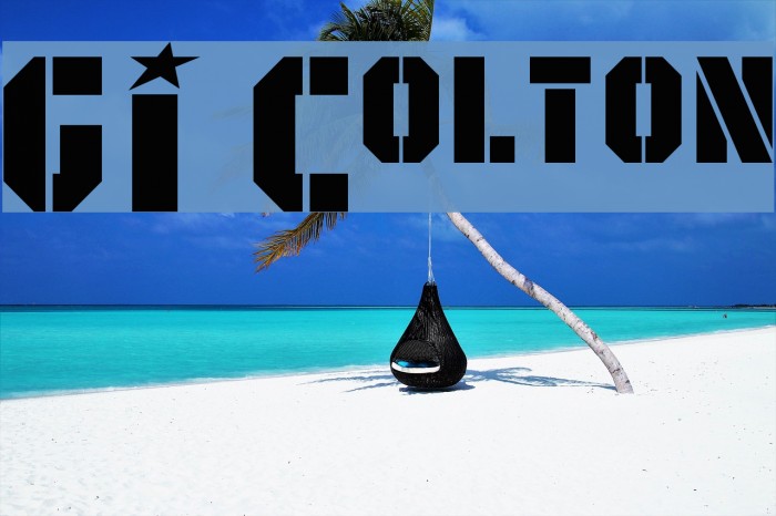 GI Colton Font examples