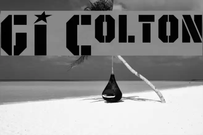 GI Colton Font examples