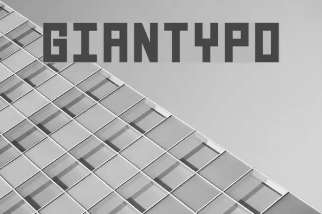 GIANTYPO Font examples