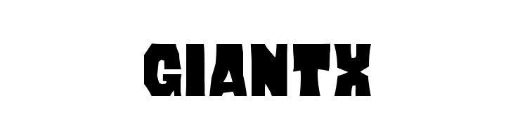 GIANtX  Frei Schriftart Herunterladen