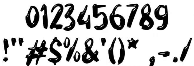 GIDOS Font OTHER CHARS