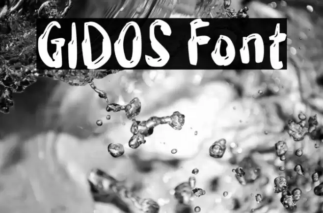 GIDOS Font examples