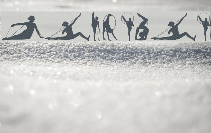 GIMNASIA Font examples