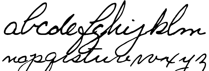 GINETTE Font LOWERCASE