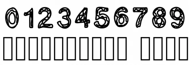 GINUMBER1 Font OTHER CHARS