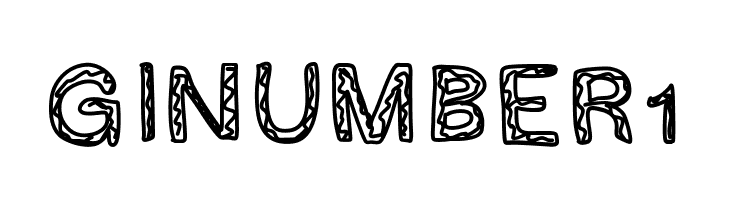 GINUMBER1  Free Fonts Download