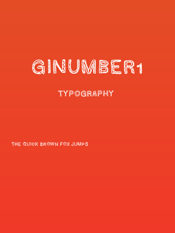 GINUMBER1 Poster