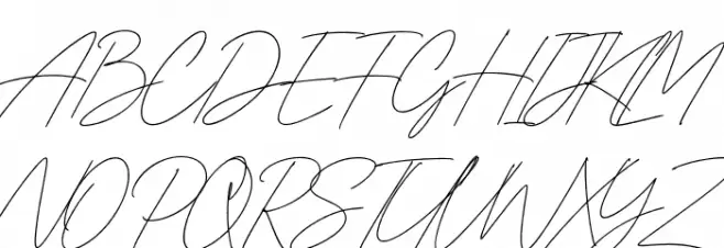 Gia Cristine 字体 大写