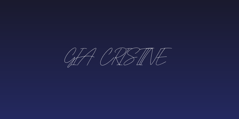 Gia Cristine Social Header