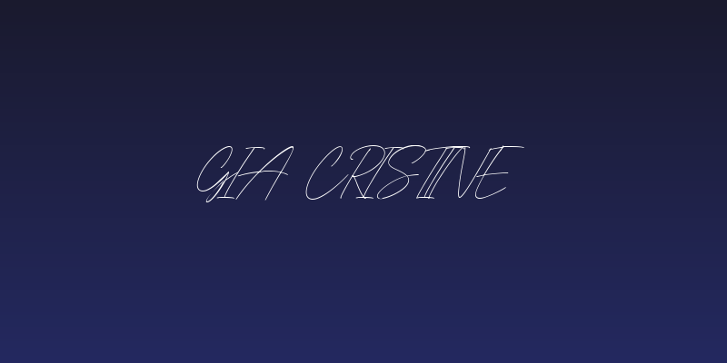 Gia Cristine Social Header