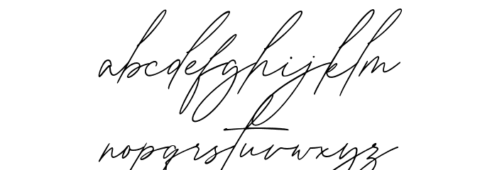Gia Cristine Font LOWERCASE