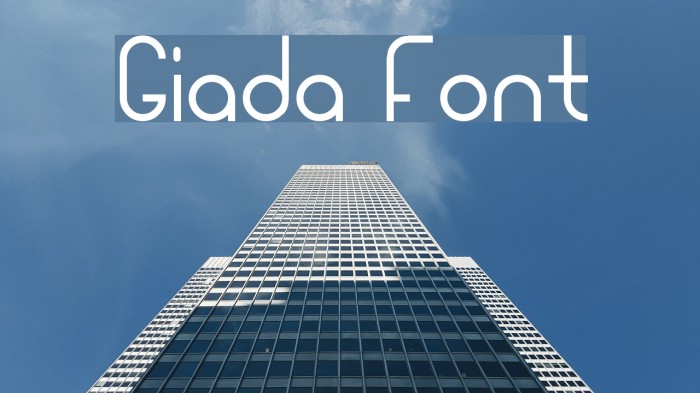 Giada Font examples