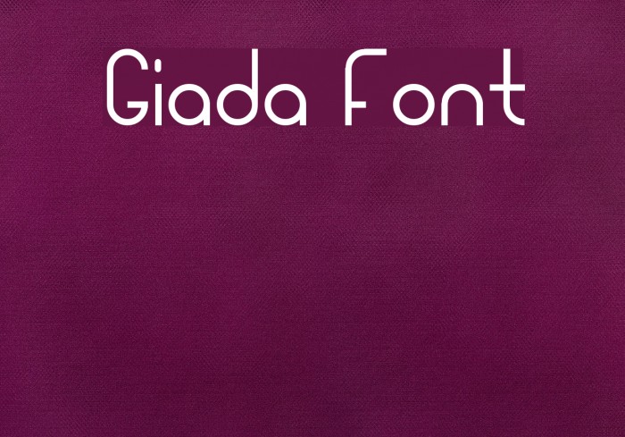 Giada Font examples