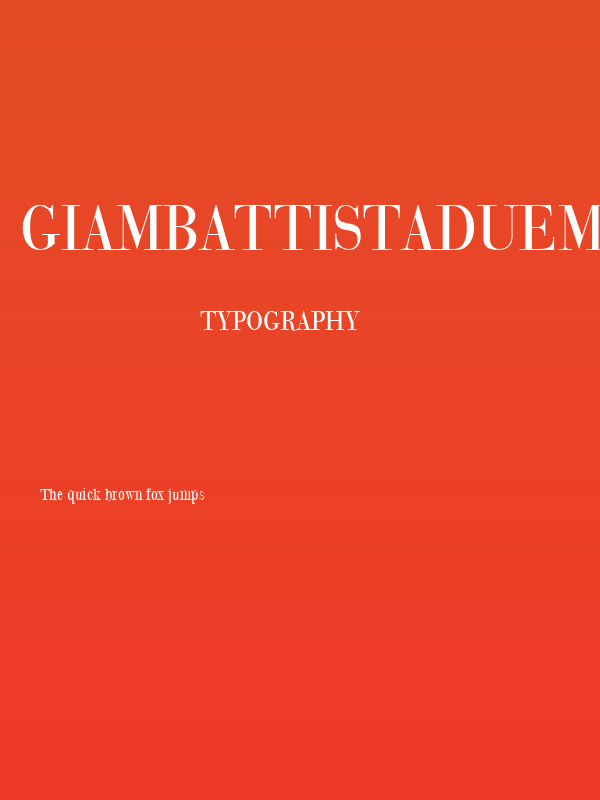GiambattistaDueMille Poster