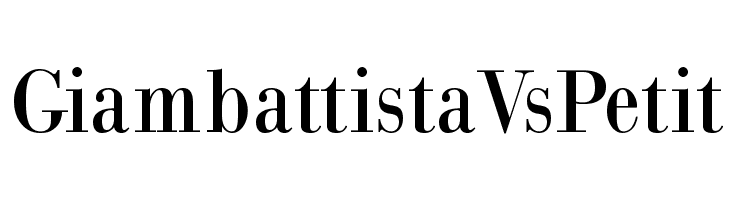 GiambattistaVsPetit Font