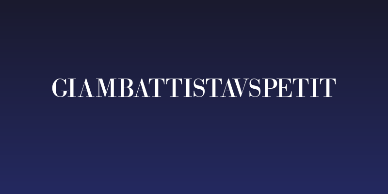GiambattistaVsPetit Social Header