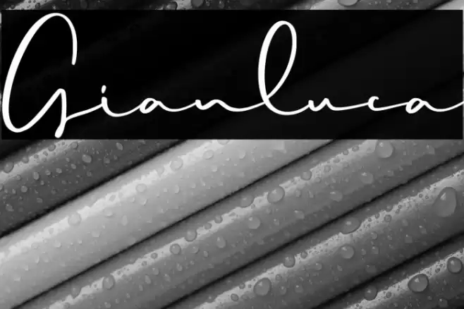 Gianluca 字体 examples