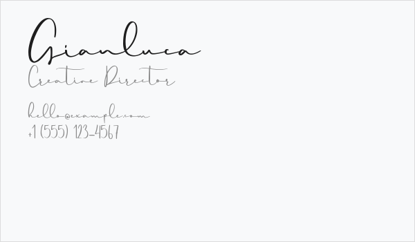 Gianluca Business Card