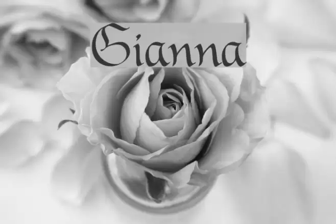 Gianna Font examples