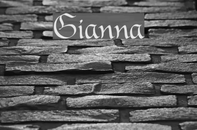 Gianna Font examples