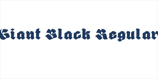Giant Black Regular Logo