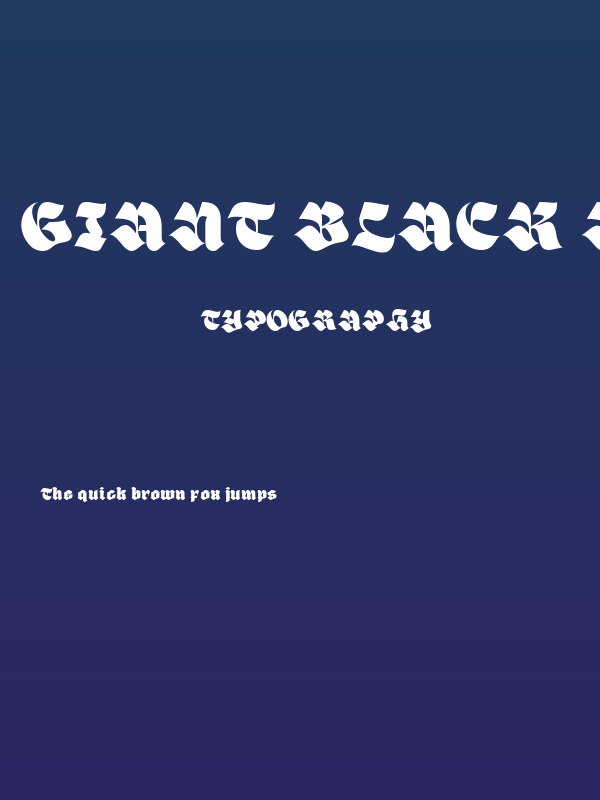 Giant Black Regular Poster