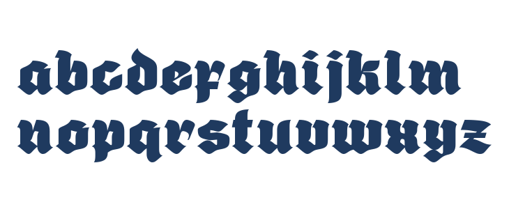 Giant Black Regular Lowercase