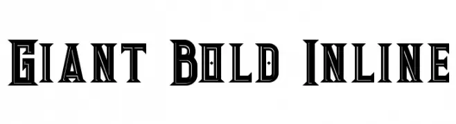 Giant Bold Inline  Frei Schriftart Herunterladen