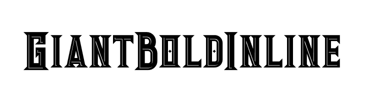 Giant Bold Inline  font caratteri gratis