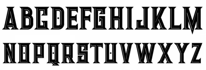 Giant Bold Inline Шрифта ВЕРХНИЙ