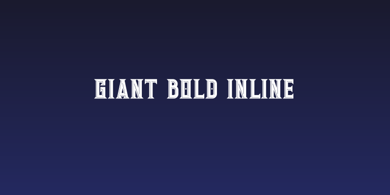 Giant Bold Inline Social Header