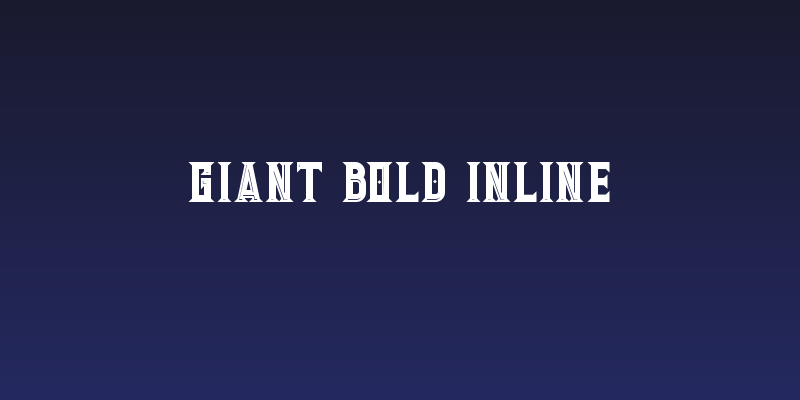 Giant Bold Inline Social Header