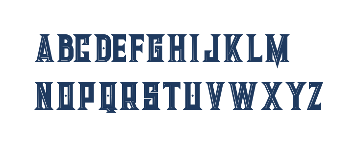 Giant Bold Inline Lowercase