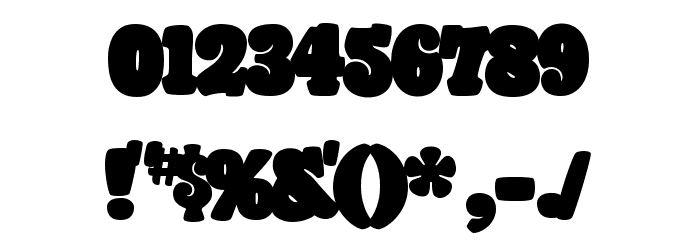 Giant Head Font OTHER CHARS