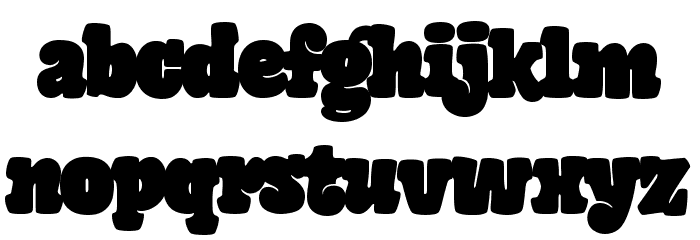 Giant Head Font LOWERCASE